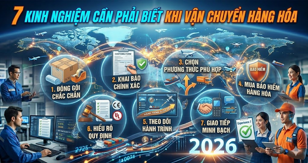 7 Kinh Nghiệm Cần Phải Biết Khi Vận Chuyển Hàng Hóa