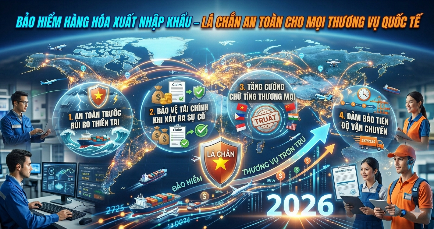 Bảo Hiểm Hàng Hóa Xuất Nhập Khẩu – Lá Chắn An Toàn Cho Mọi Thương Vụ Quốc Tế