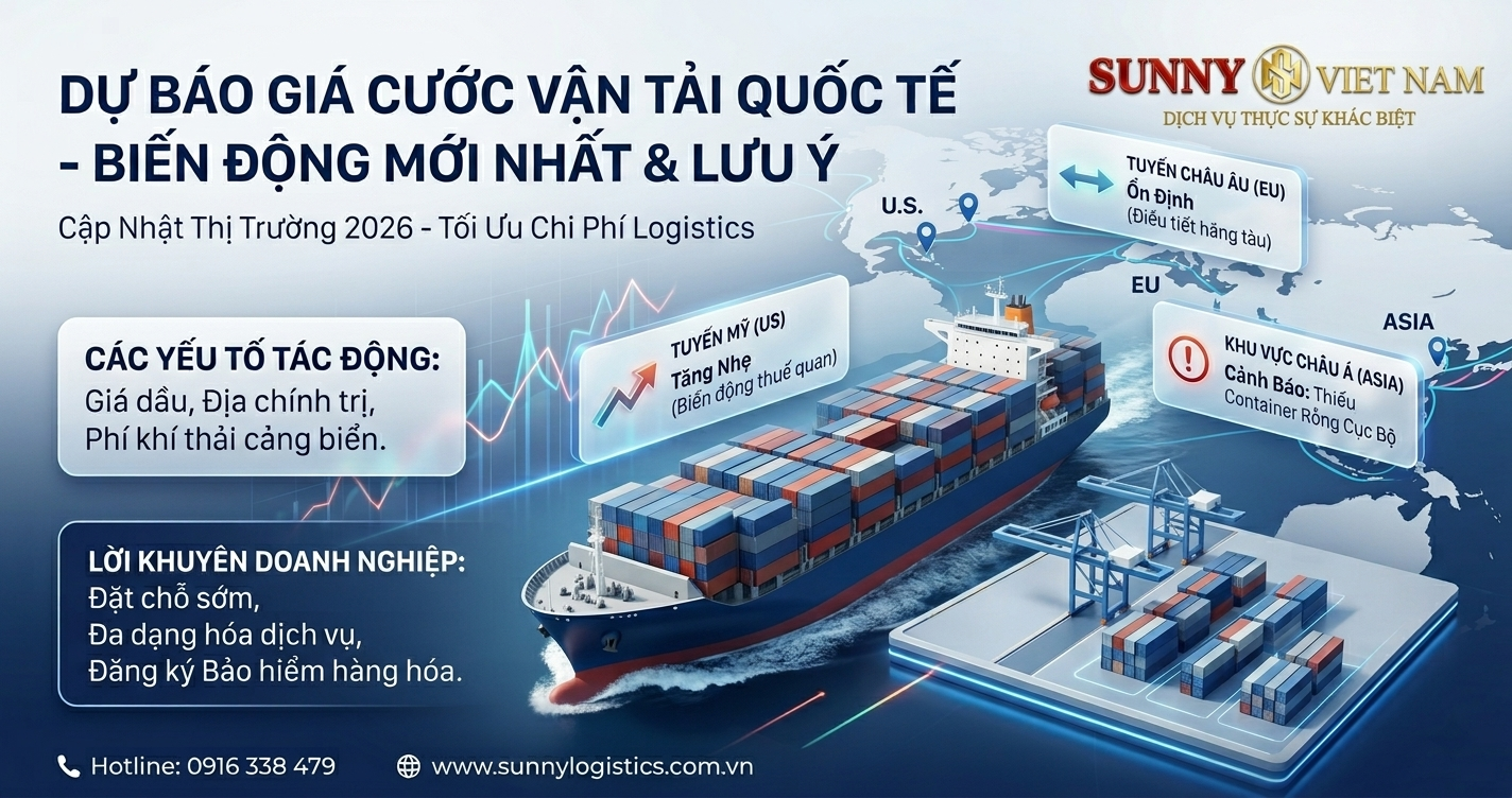 Dự báo giá cước vận tải quốc tế 2026: Biến động và Lưu ý cho Doanh nghiệp 1 Dự báo giá cước vận tải quốc tế 2026