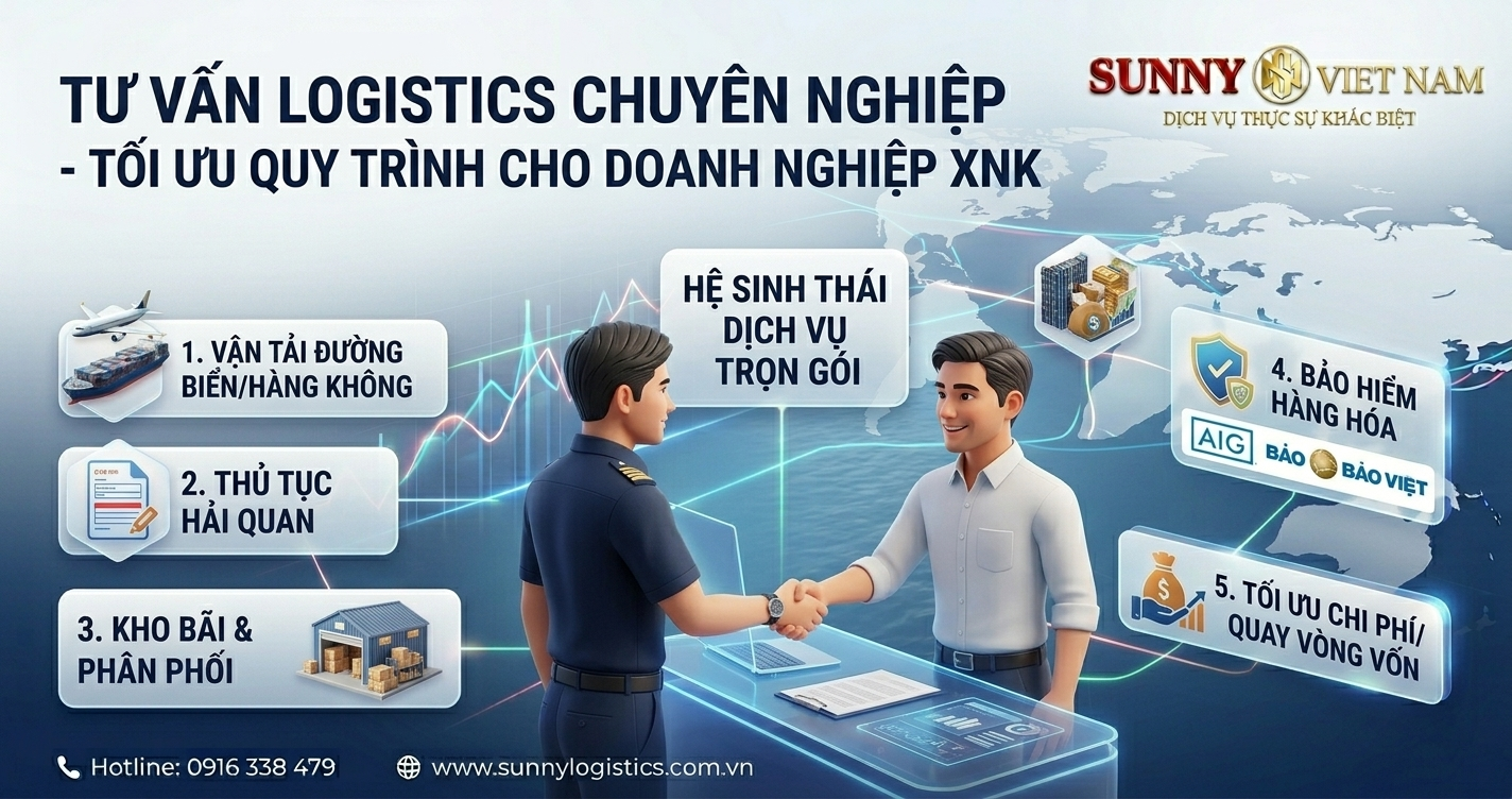 Tư vấn Logistics chuyên nghiệp: Tối ưu quy trình cho doanh nghiệp XNK 1 Tư vấn Logistics chuyên nghiệp: Tối ưu quy trình cho doanh nghiệp XNK