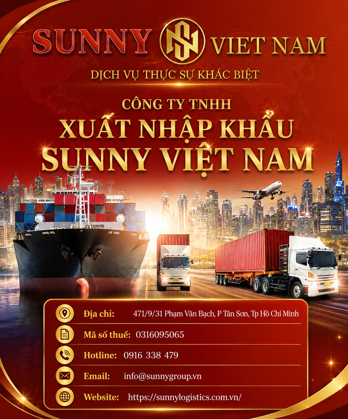 Giới thiệu Công Ty TNHH Xuất Nhập Khẩu Sunny Việt Nam